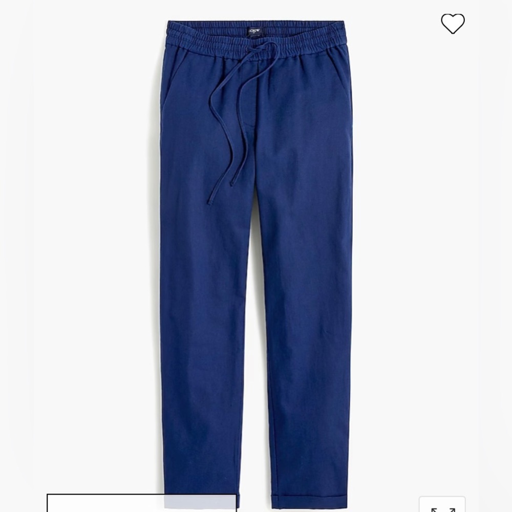 J.Crew Linen-cotton Drawstring Pant - Picture 4 of 7